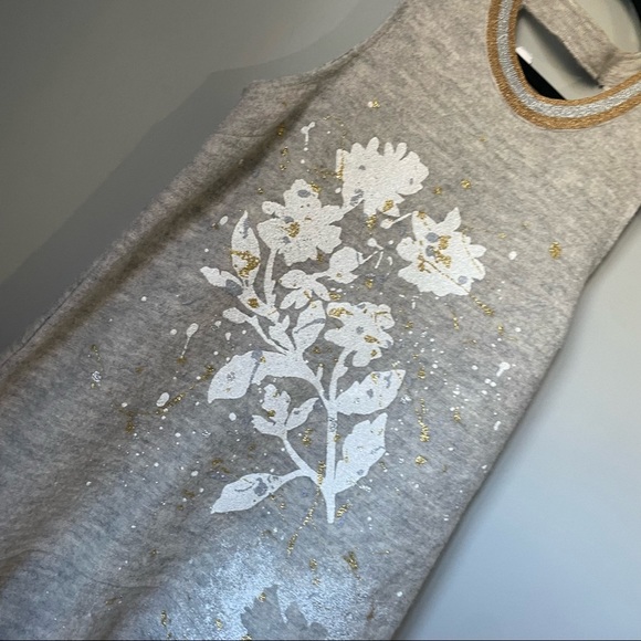 AnthropologieGray Knitted and Knotted Drop Waist Short Casual Dress size small - Picture 3 of 12